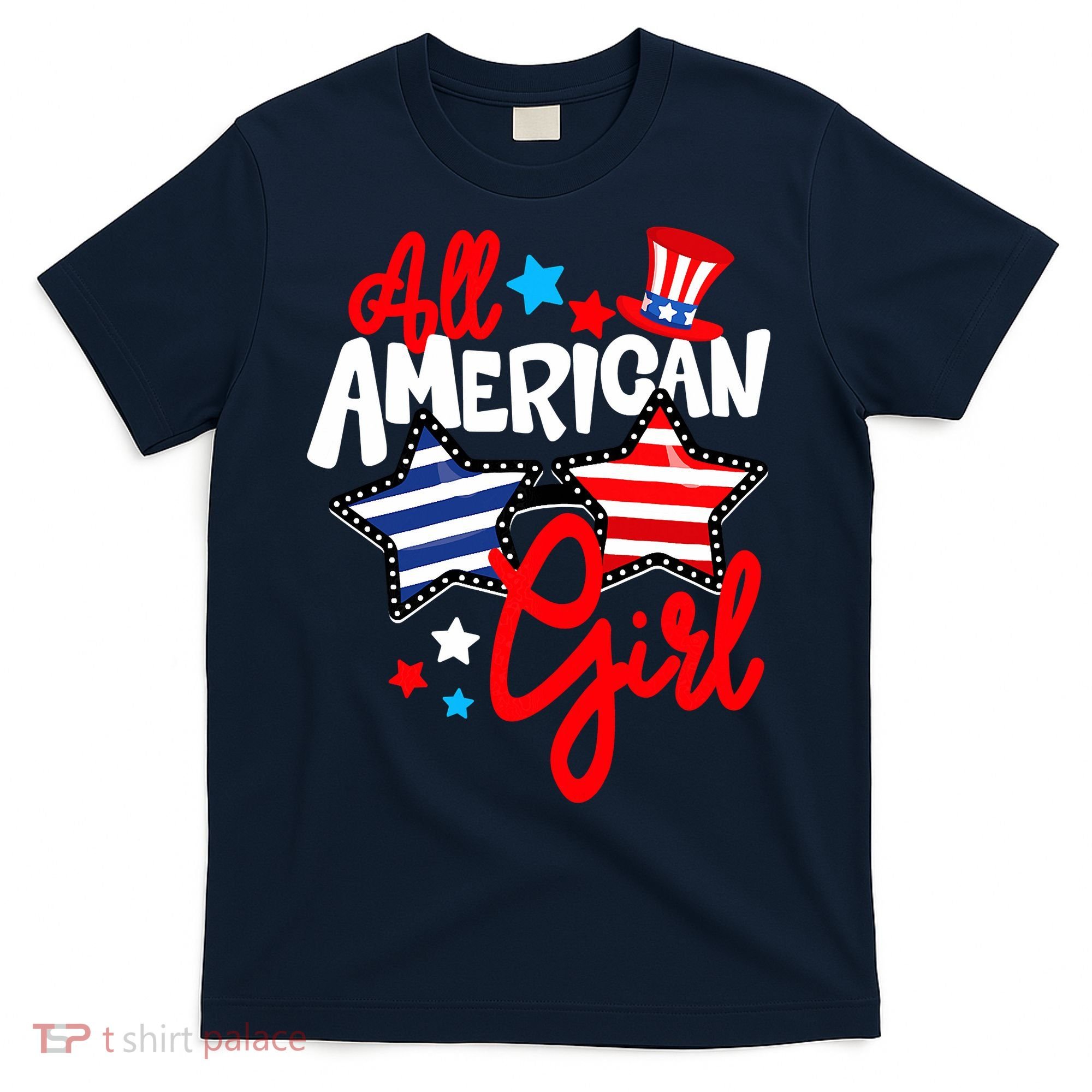 American Girls Patriotic July 4th Funny T-Shirt