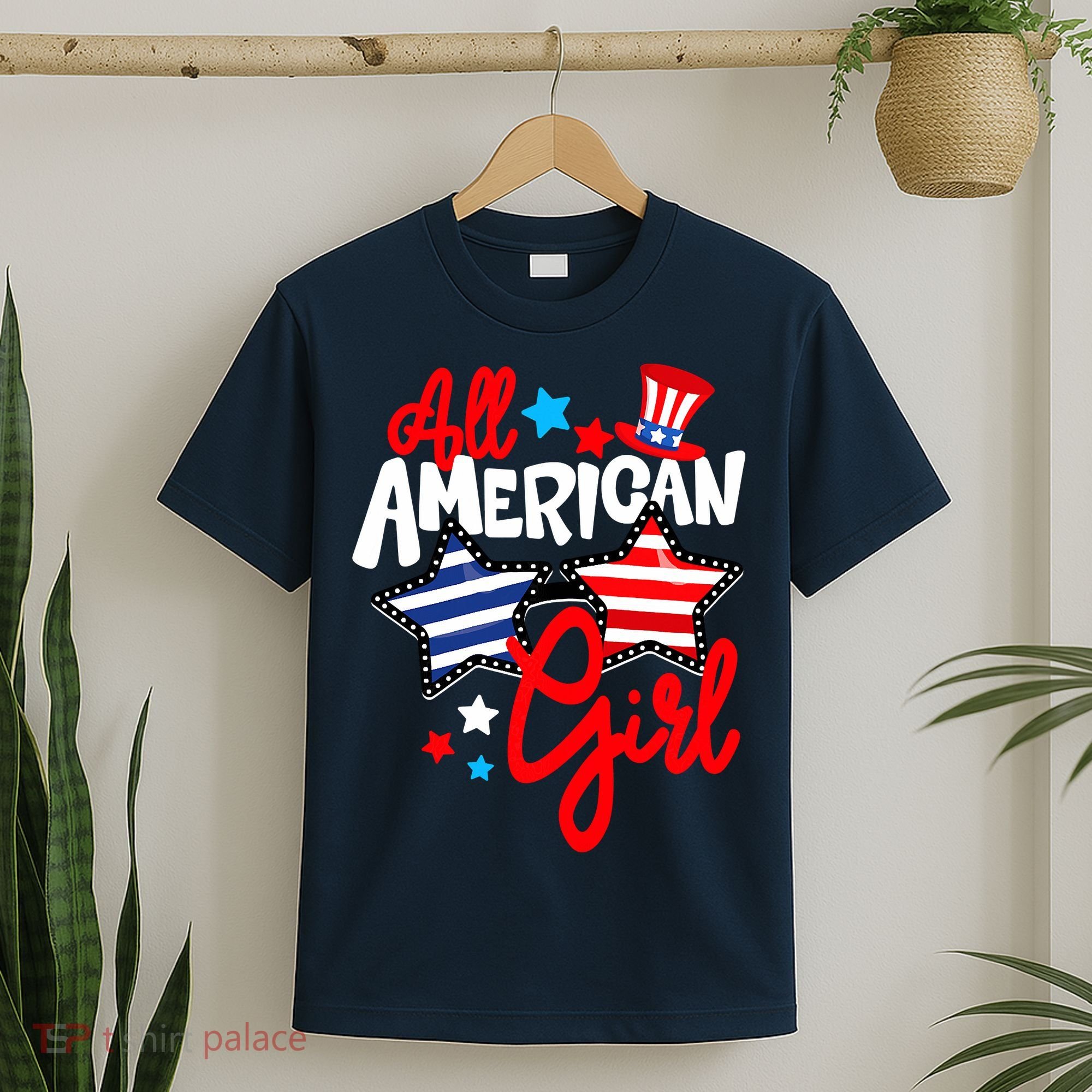 American Girls Patriotic July 4th Funny T-Shirt
