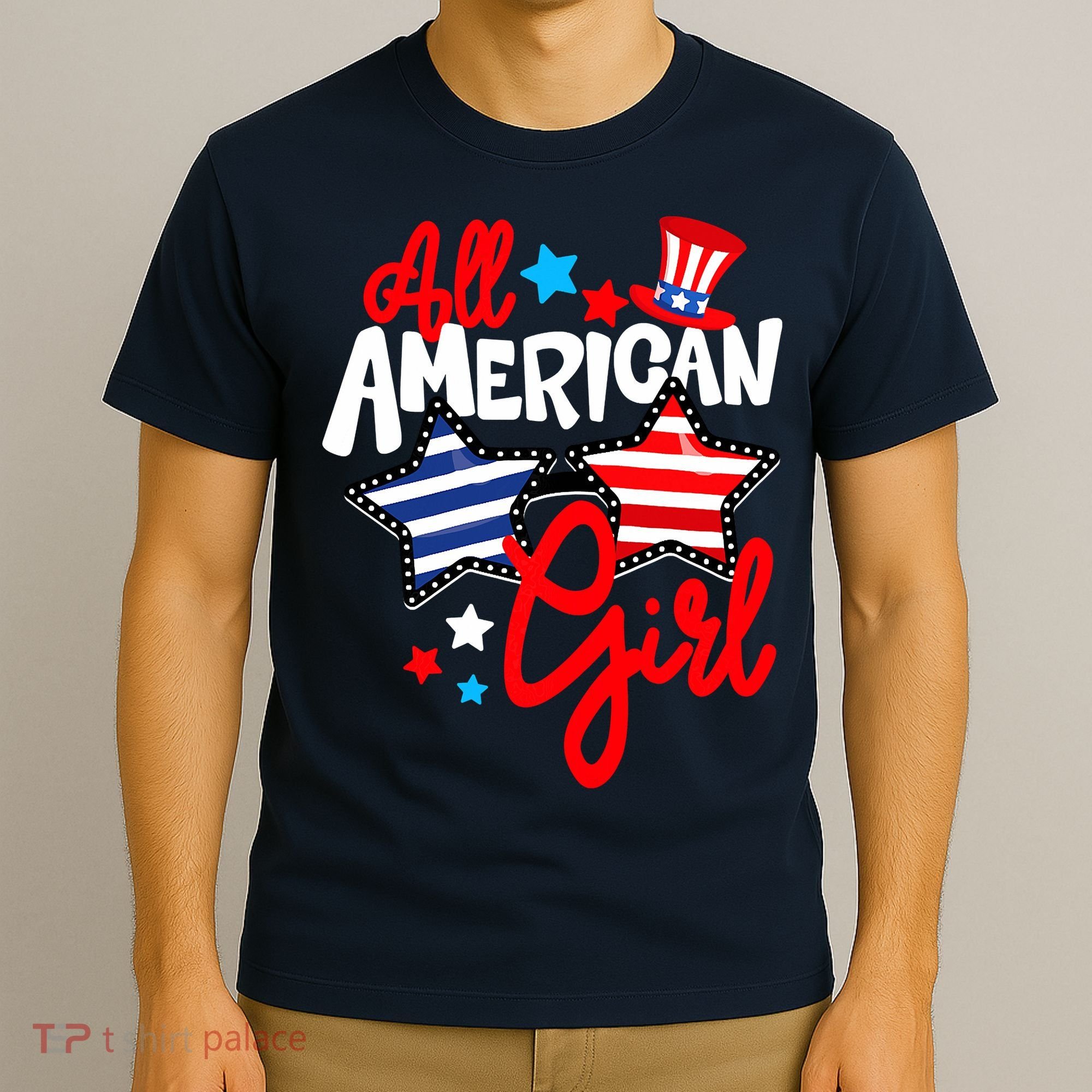American Girls Patriotic July 4th Funny T-Shirt