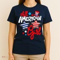 American Girls Patriotic July 4th Funny T-Shirt thumb 4