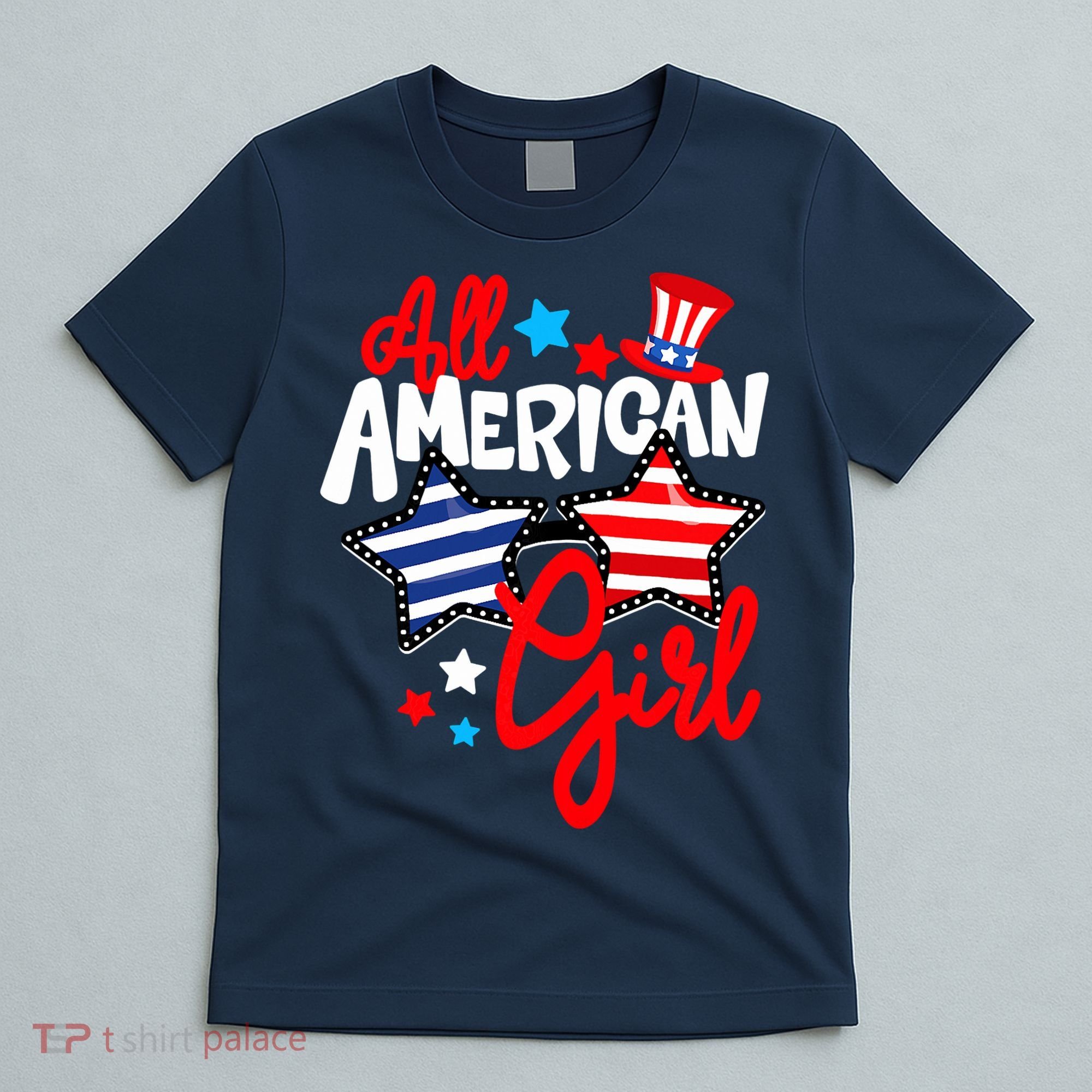American Girls Patriotic July 4th Funny T-Shirt