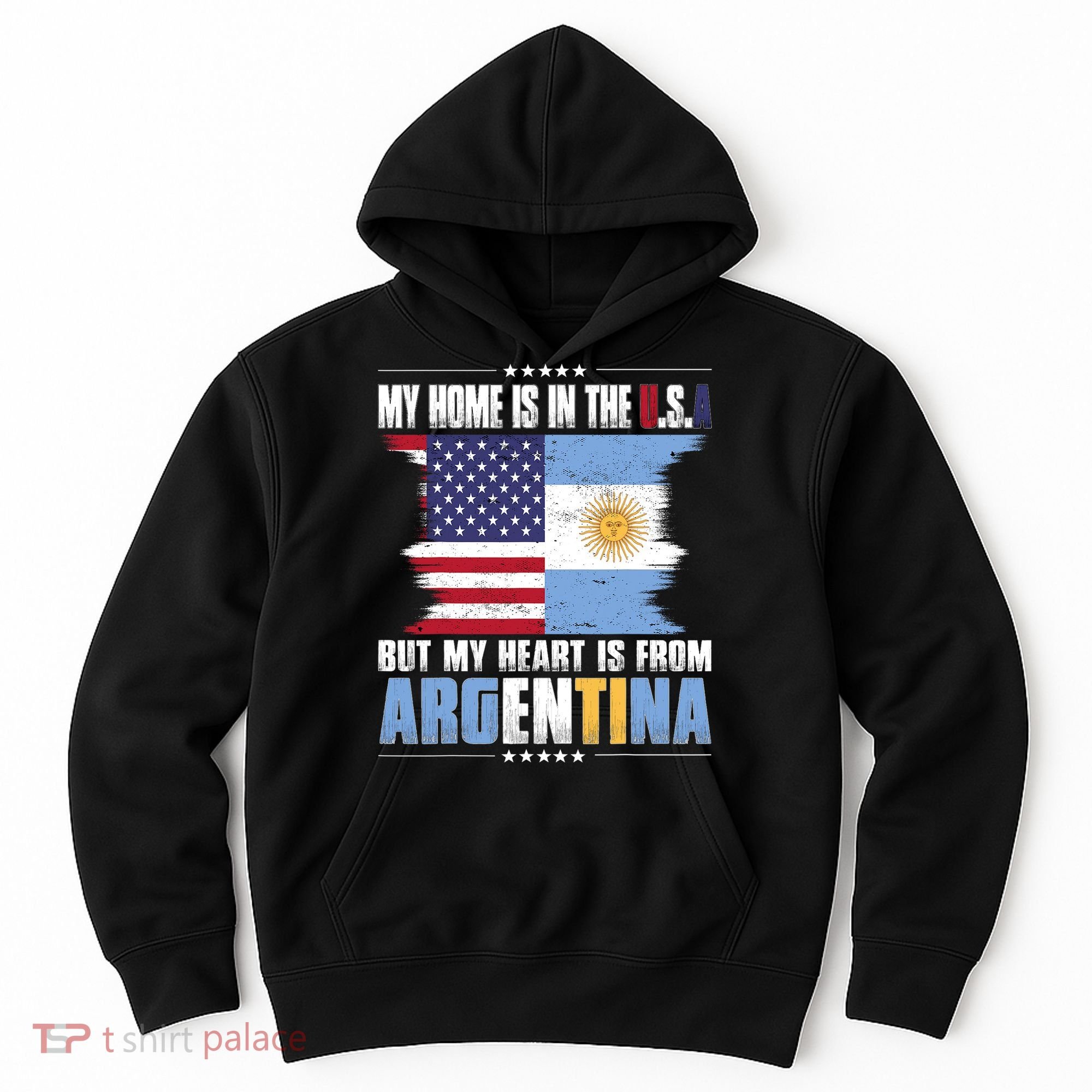 American Grown Patriot Argentinian American from Argentina Hoodie
