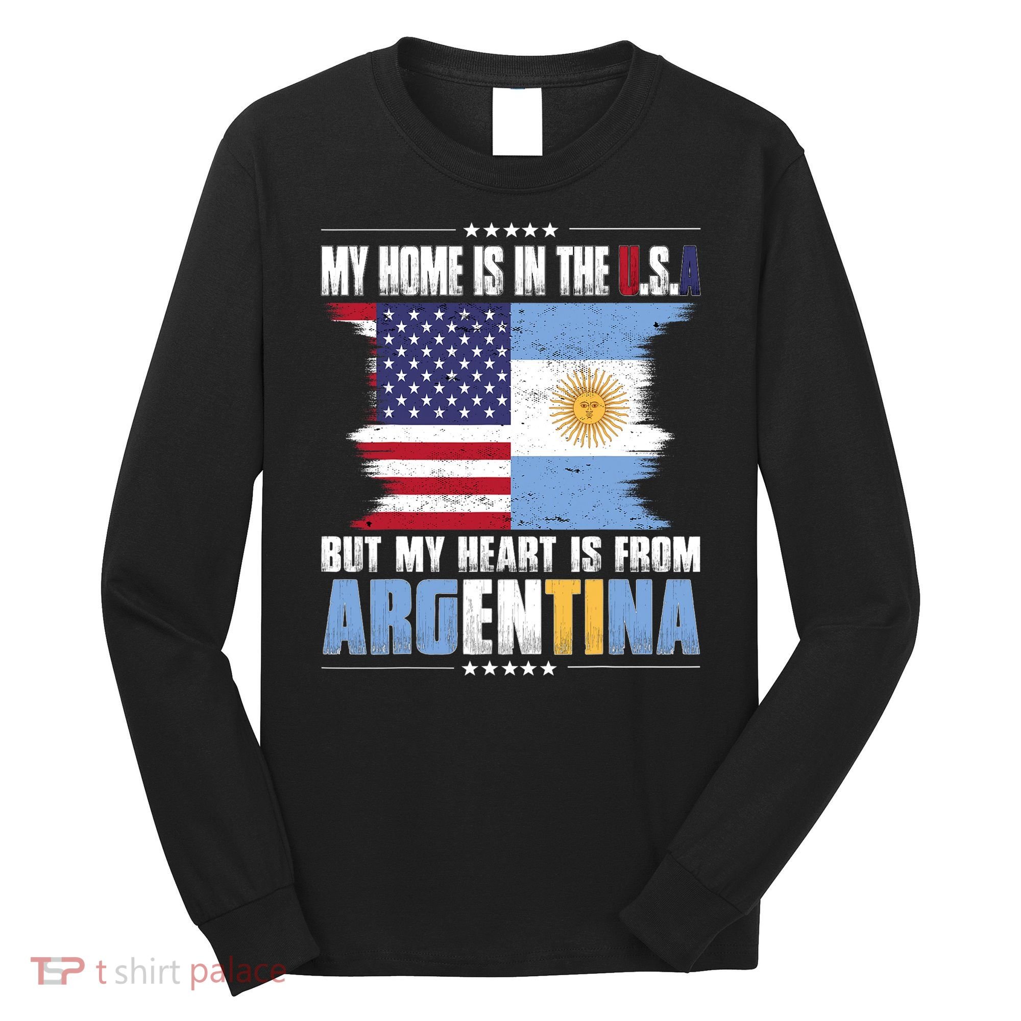 American Grown Patriot Argentinian American from Argentina Long Sleeve Shirt