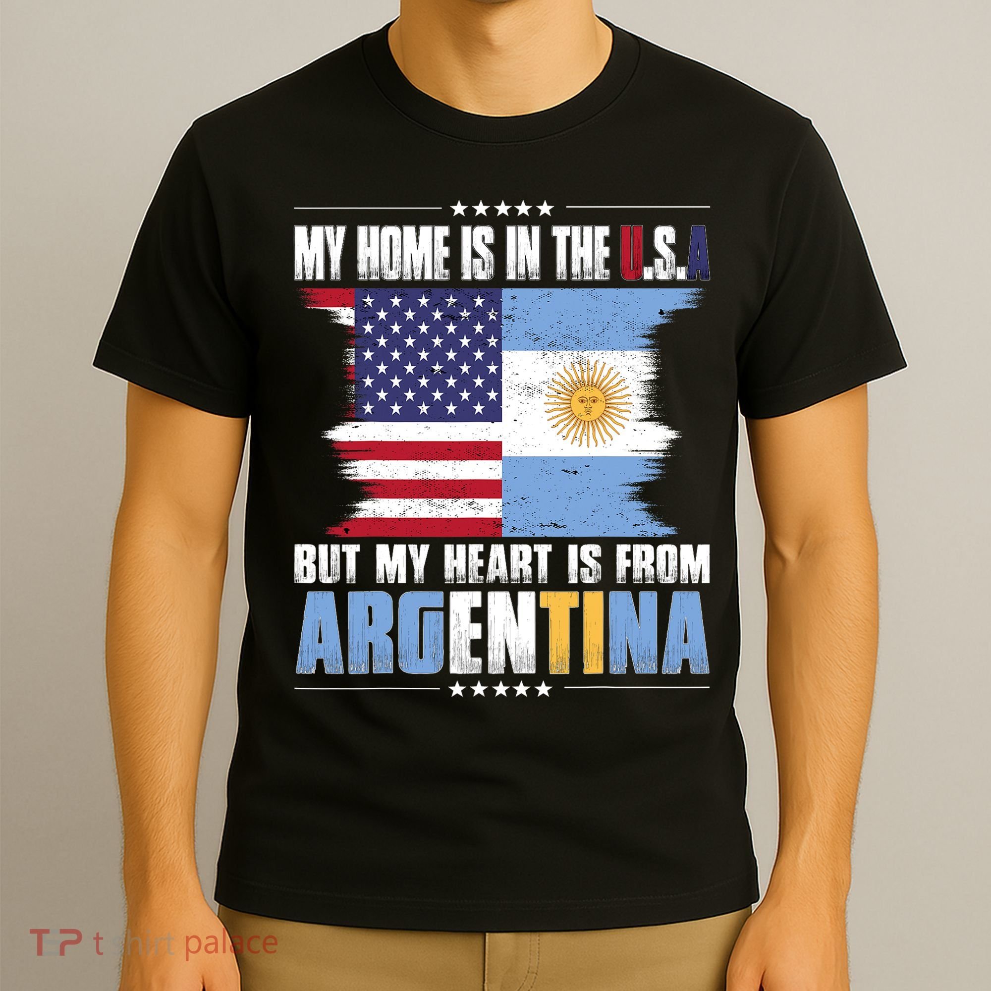 American Grown Patriot Argentinian American from Argentina T-Shirt