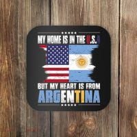 American Grown Patriot Argentinian American from Argentina Coaster thumb 0