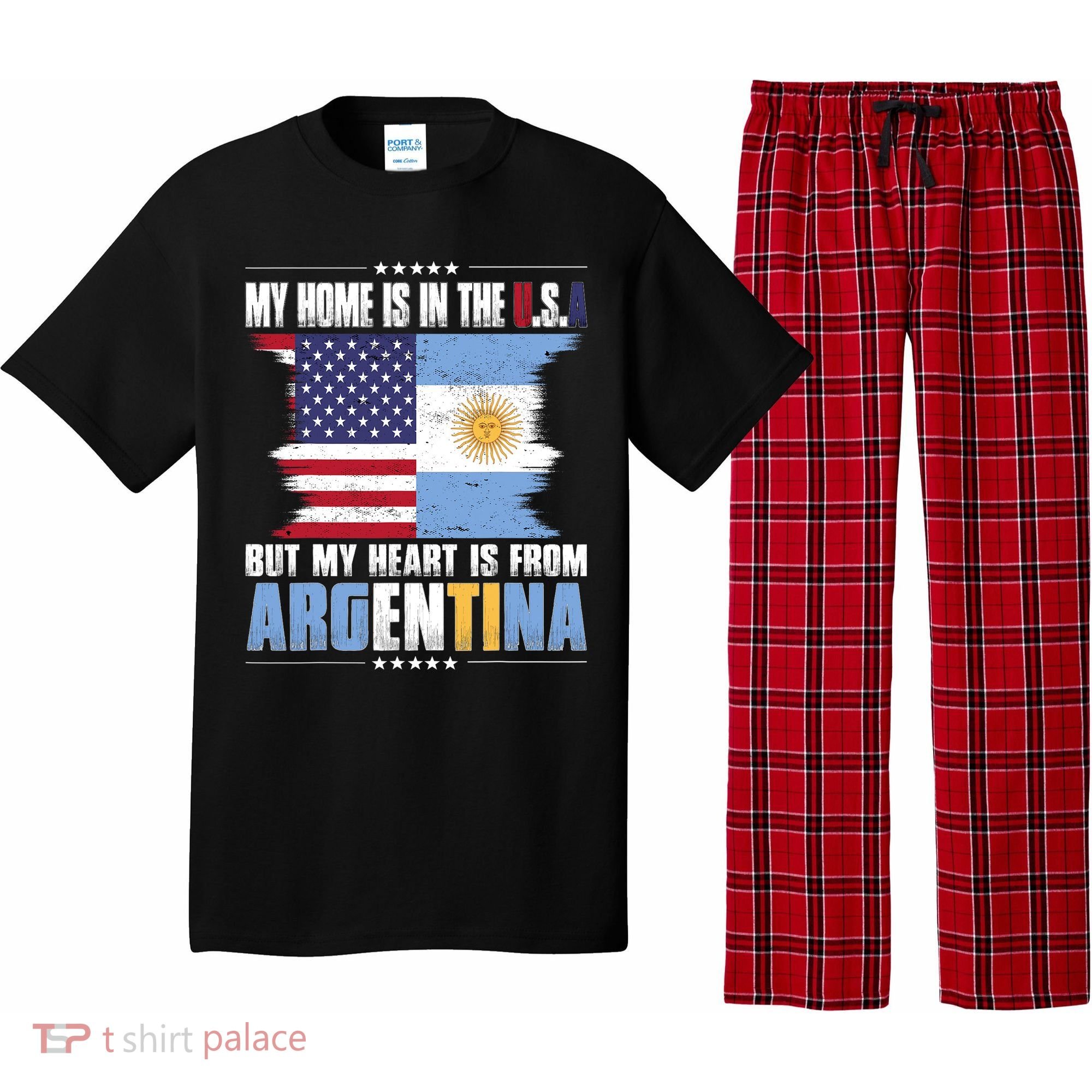 American Grown Patriot Argentinian American from Argentina Pajama Set