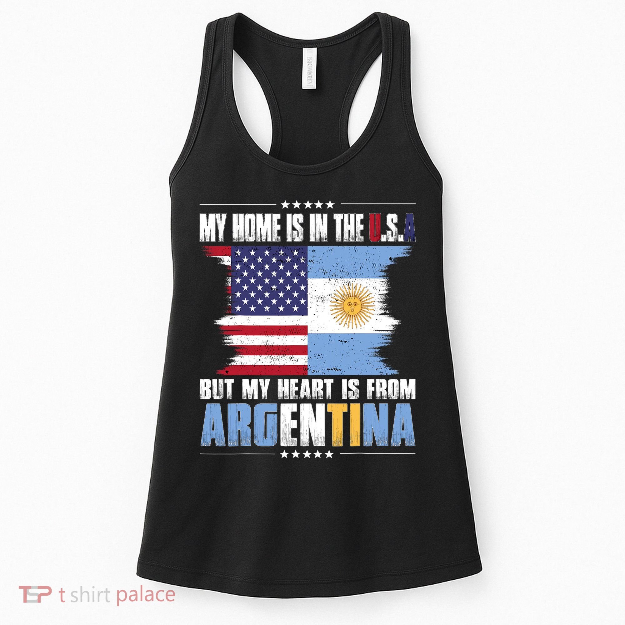 American Grown Patriot Argentinian American from Argentina Women's Tank Top