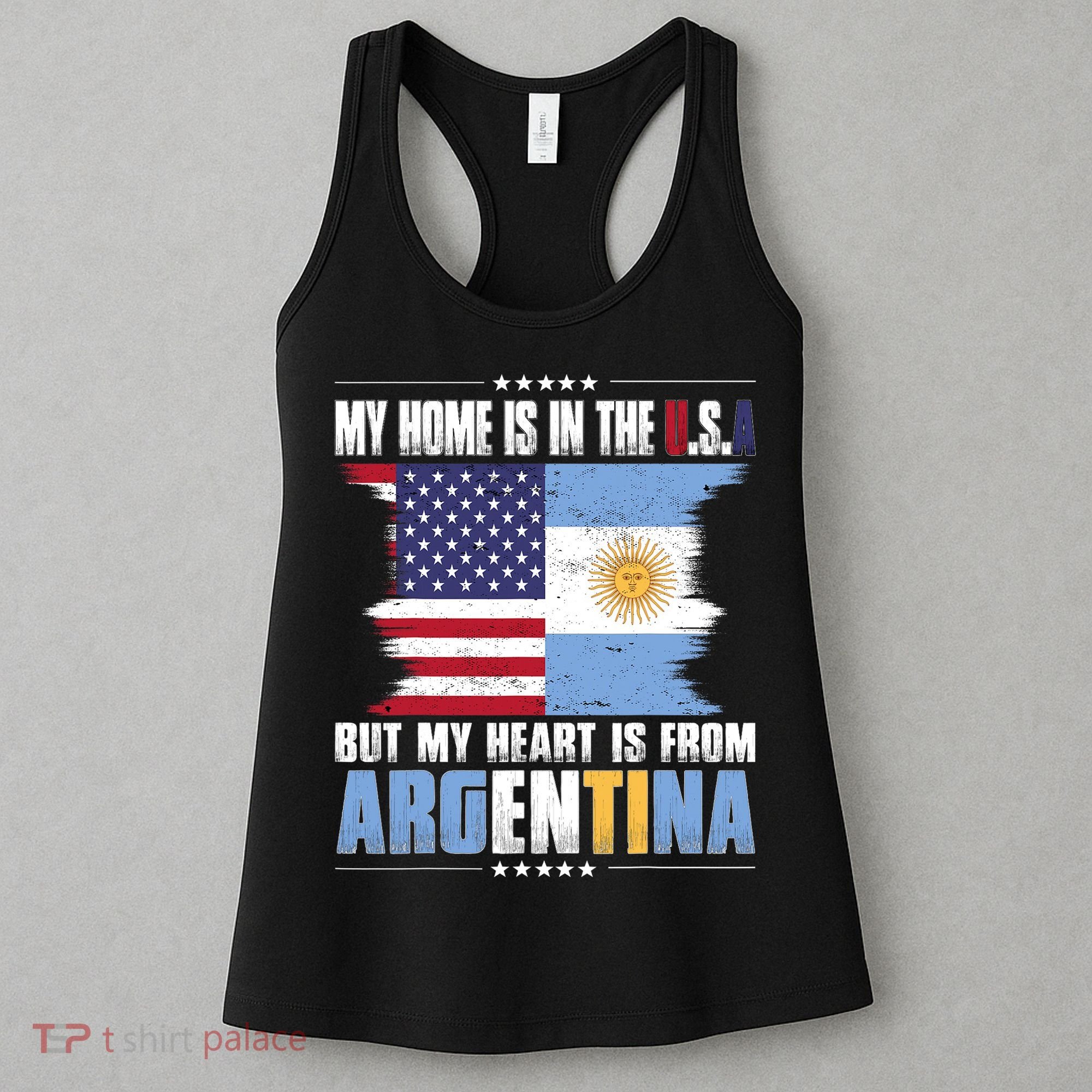American Grown Patriot Argentinian American from Argentina Women's Tank Top