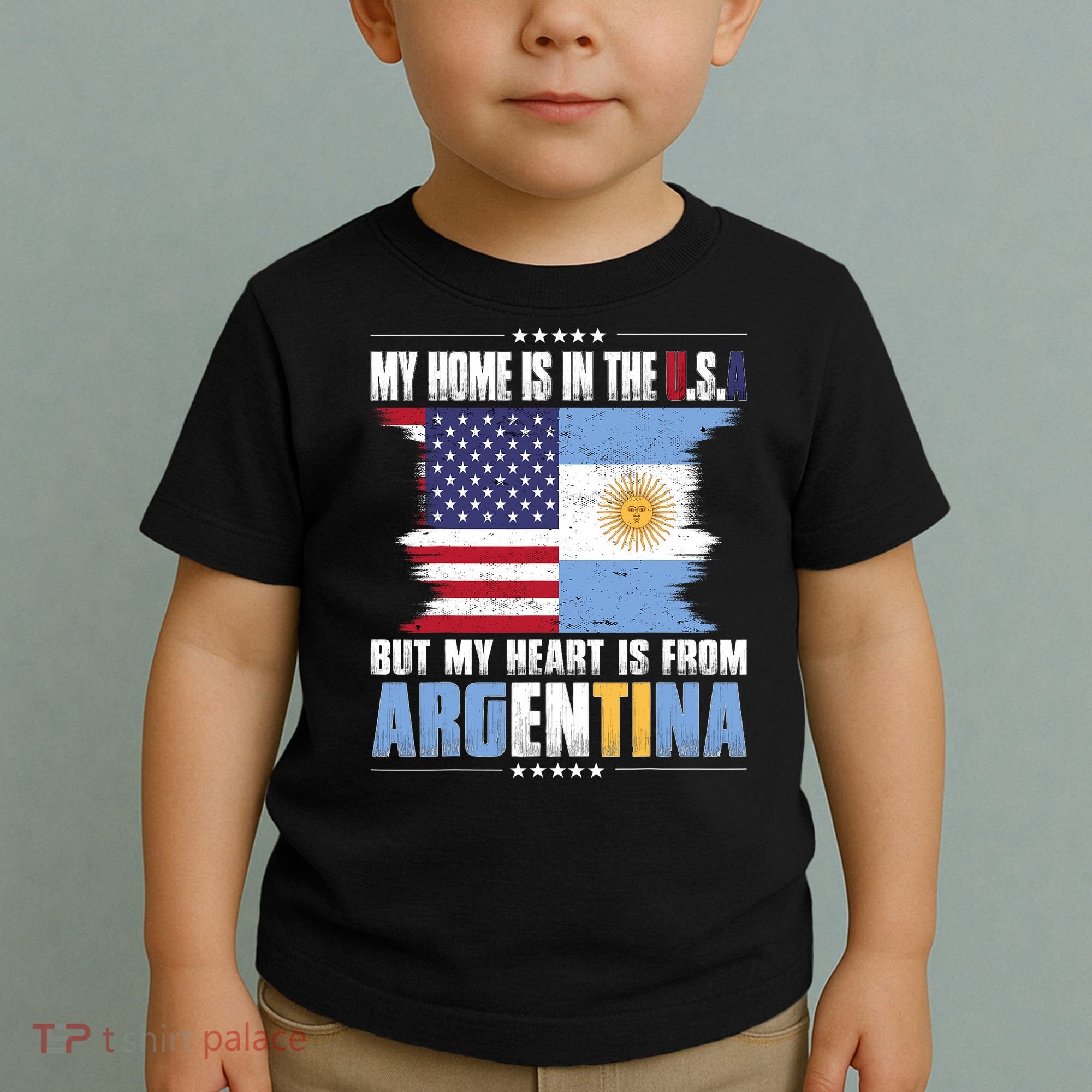 American Grown Patriot Argentinian American from Argentina Toddler T-Shirt