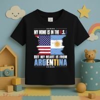 American Grown Patriot Argentinian American from Argentina Toddler T-Shirt thumb 3