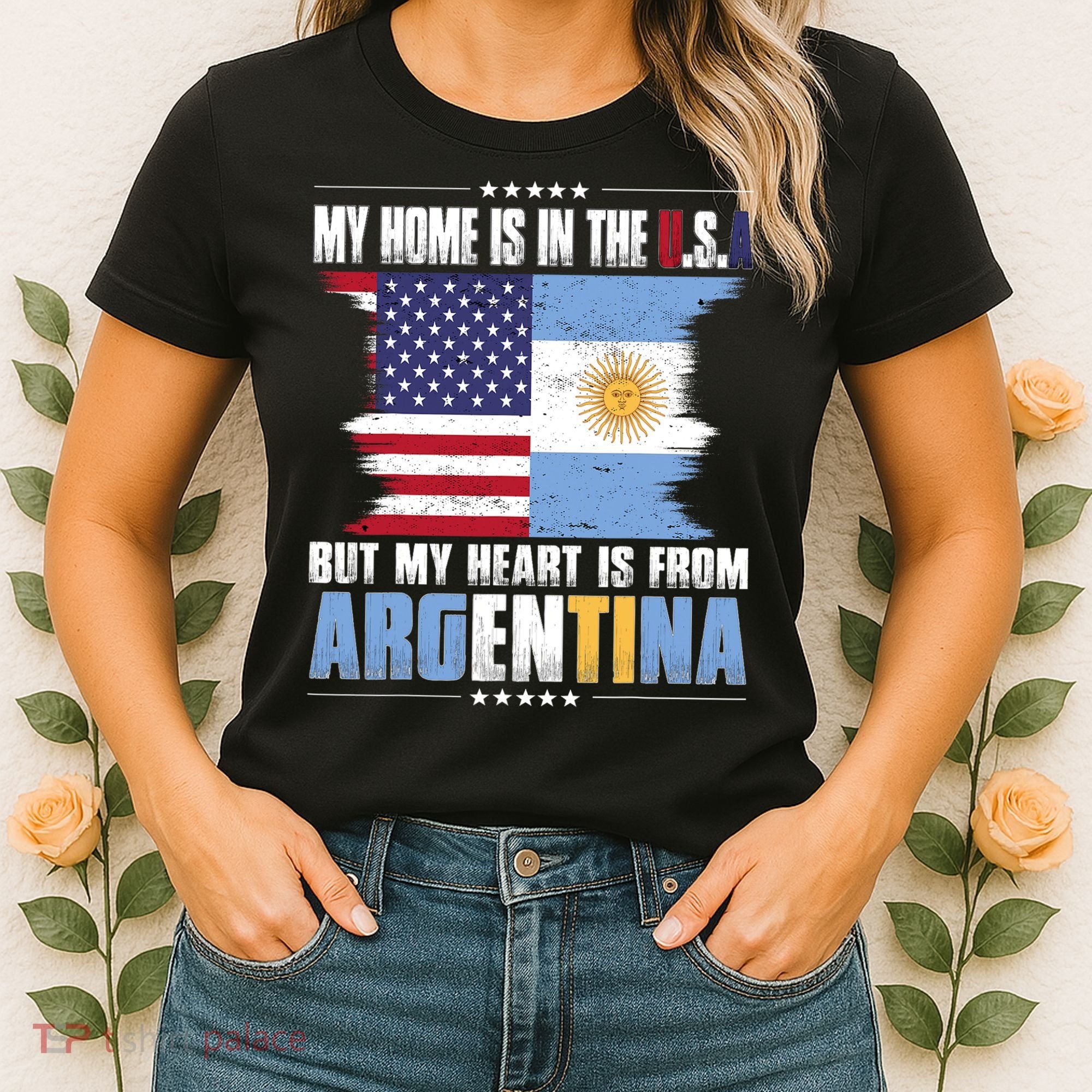 American Grown Patriot Argentinian American from Argentina Women's T-Shirt