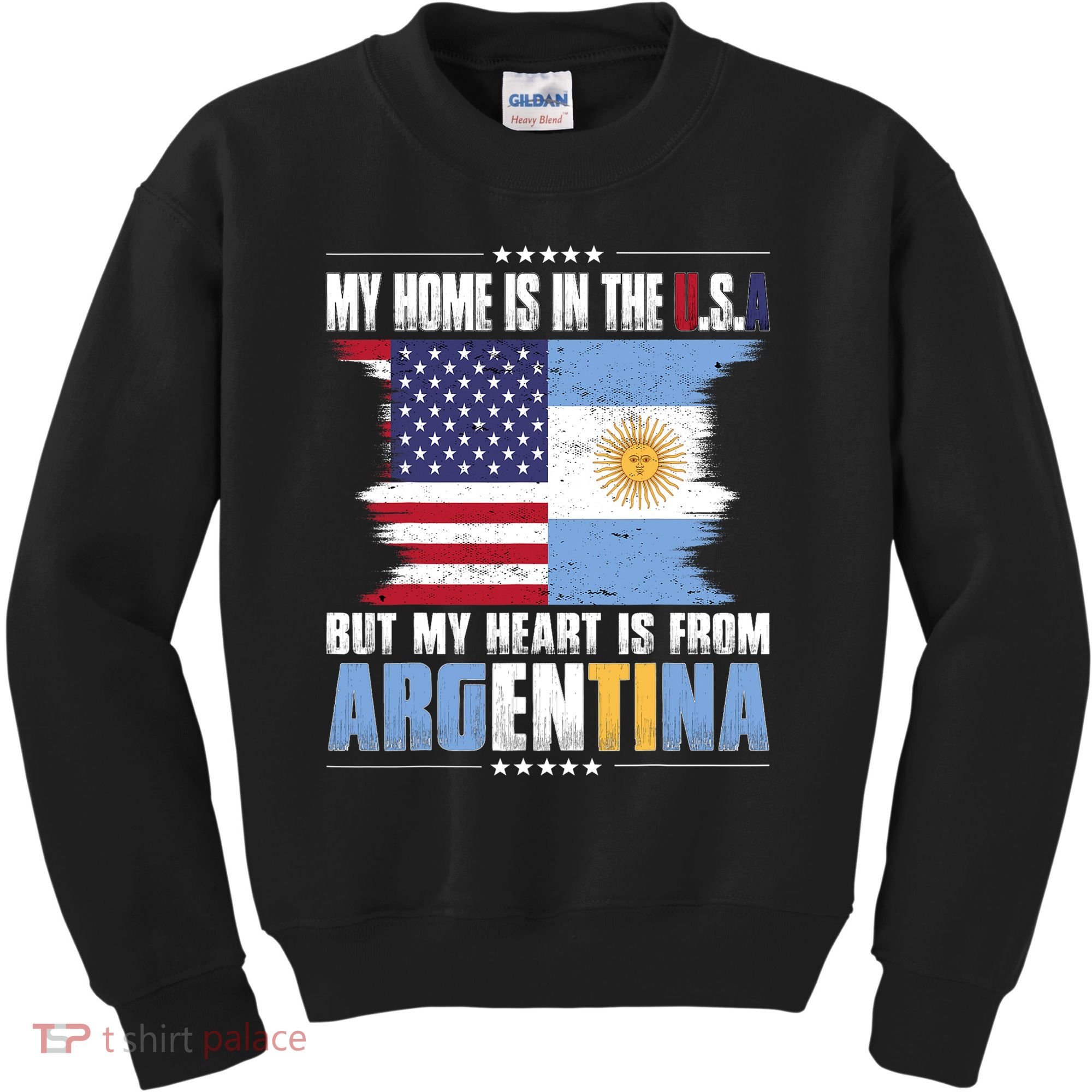 American Grown Patriot Argentinian American from Argentina Kids Sweatshirt