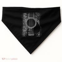 Acoustic Guitar Player Six String Classic Rock & Roll USA-Made Doggie Bandana thumb 0