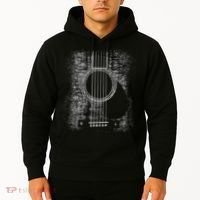 Acoustic Guitar Player Six String Classic Rock & Roll Hoodie thumb 2