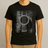 Acoustic Guitar Player Six String Classic Rock & Roll T-Shirt thumb 3