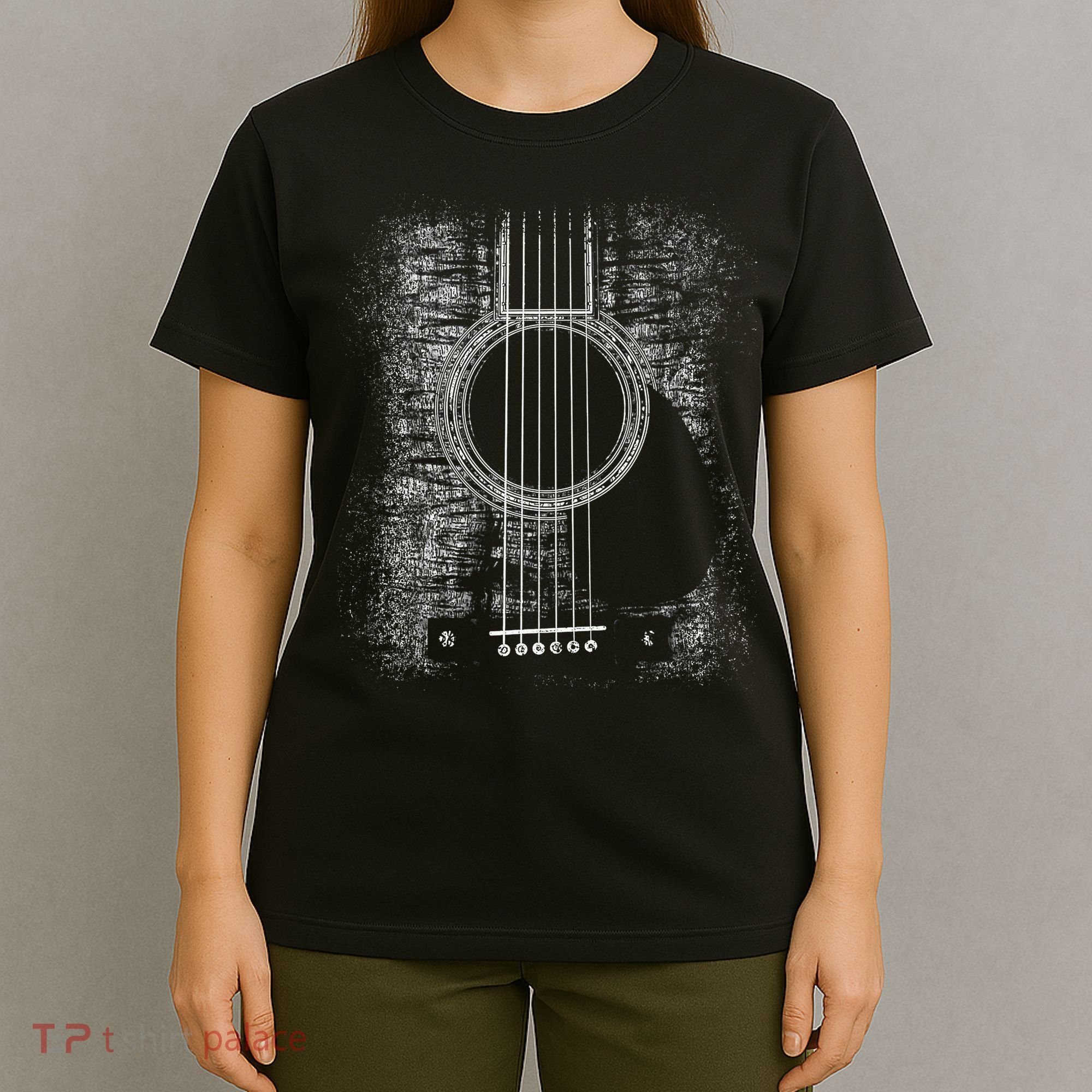 Acoustic Guitar Player Six String Classic Rock & Roll T-Shirt