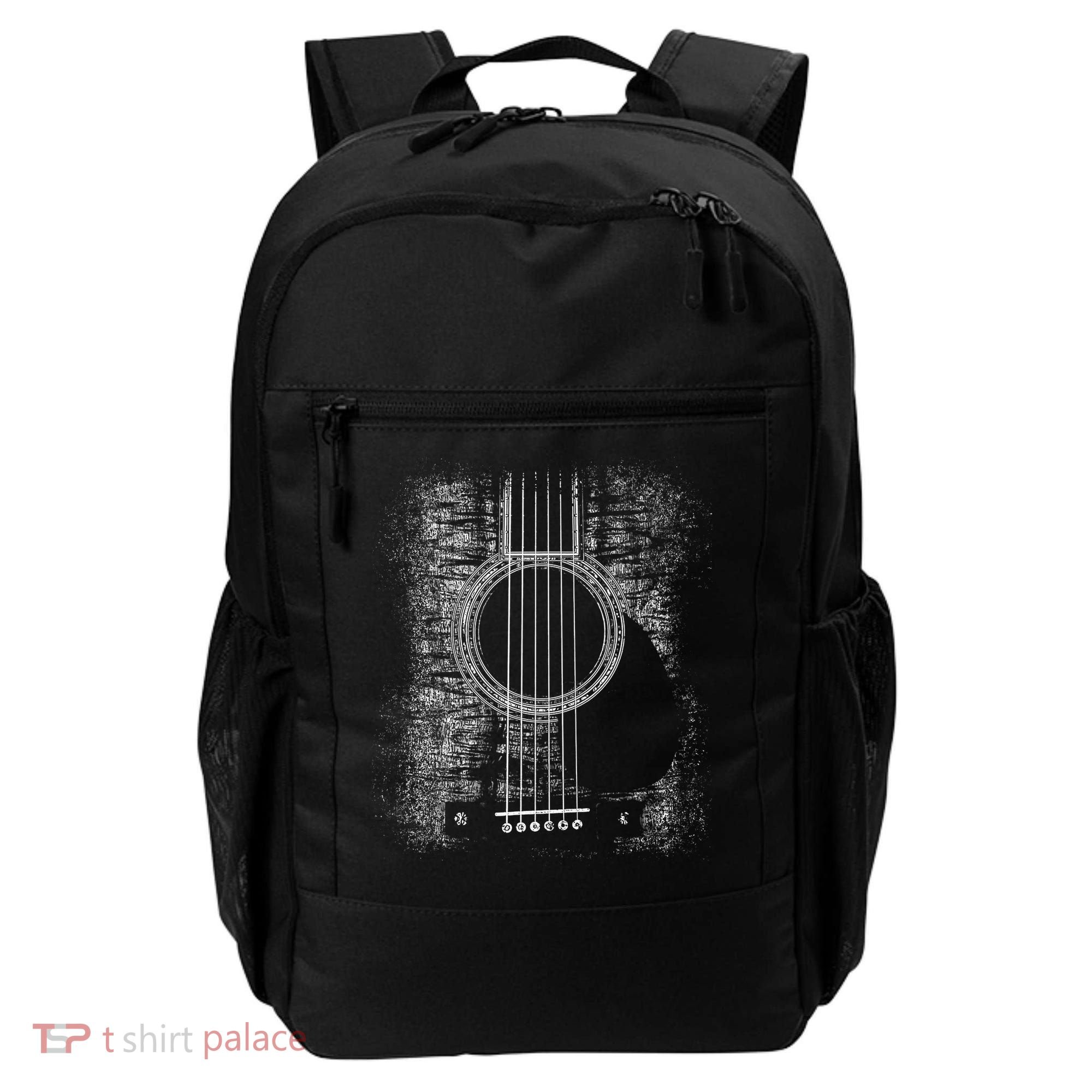 Acoustic Guitar Player Six String Classic Rock & Roll Backpack