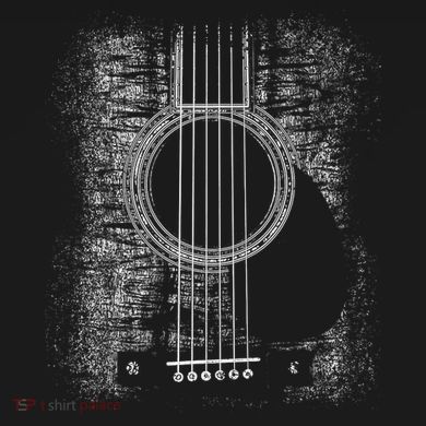 Acoustic Guitar Player Six String Classic Rock & Roll Polo