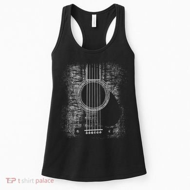 Acoustic Guitar Player Six String Classic Rock & Roll Women's Tank Top