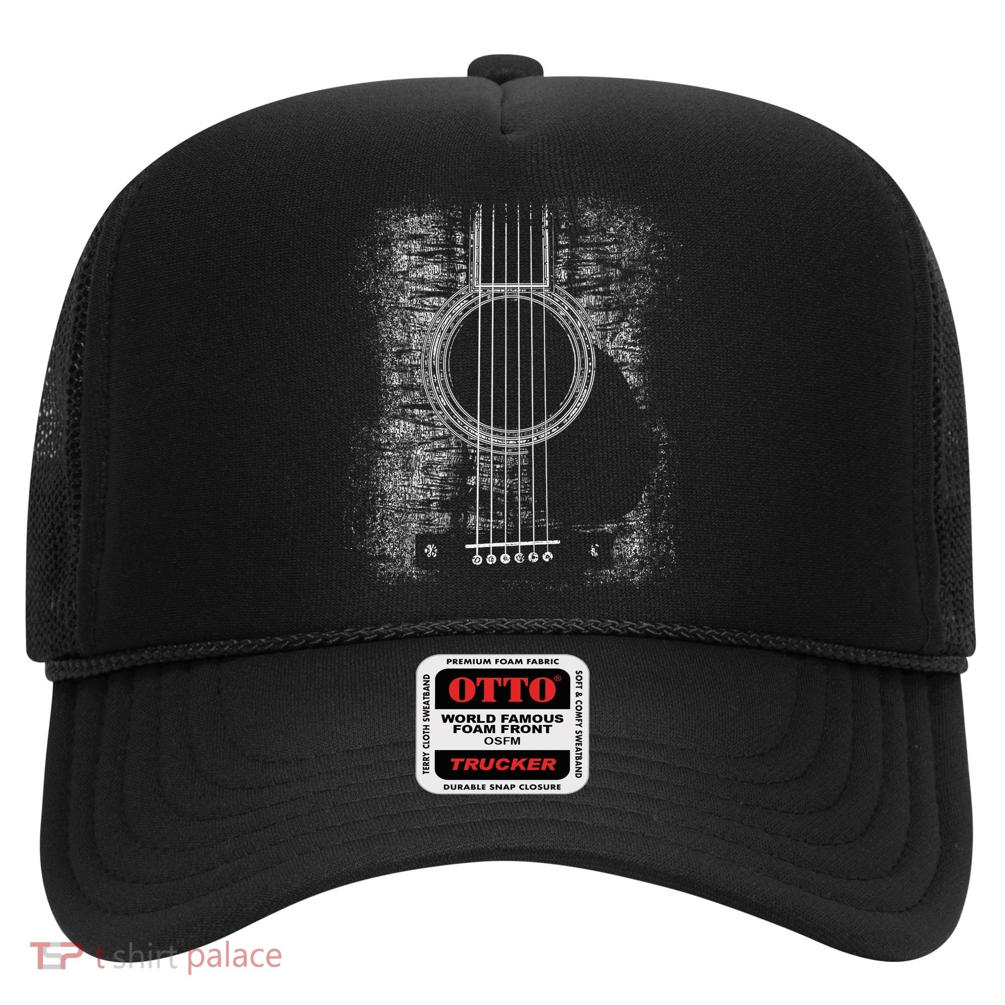 Acoustic Guitar Player Six String Classic Rock & Roll Hat