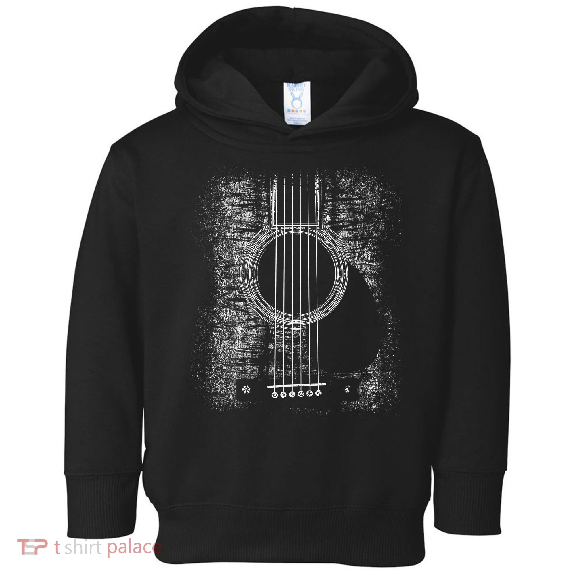 Acoustic Guitar Player Six String Classic Rock & Roll Toddler Hoodie