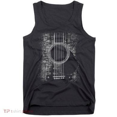Acoustic Guitar Player Six String Classic Rock & Roll Tank Top
