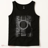 Acoustic Guitar Player Six String Classic Rock & Roll Tank Top thumb 2