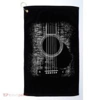 Acoustic Guitar Player Six String Classic Rock & Roll Golf Towel thumb 0