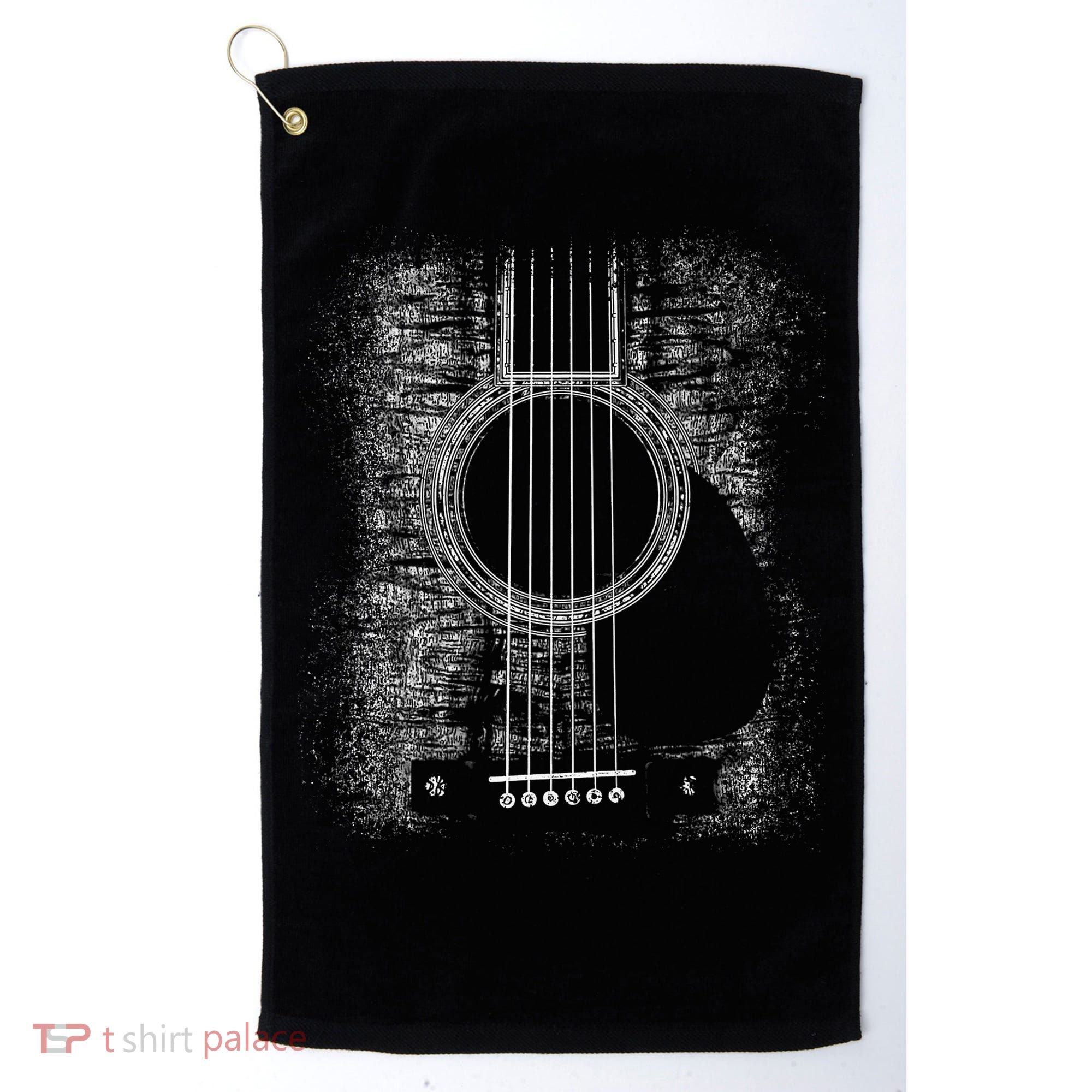 Acoustic Guitar Player Six String Classic Rock & Roll Golf Towel