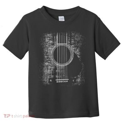 Acoustic Guitar Player Six String Classic Rock & Roll Toddler T-Shirt