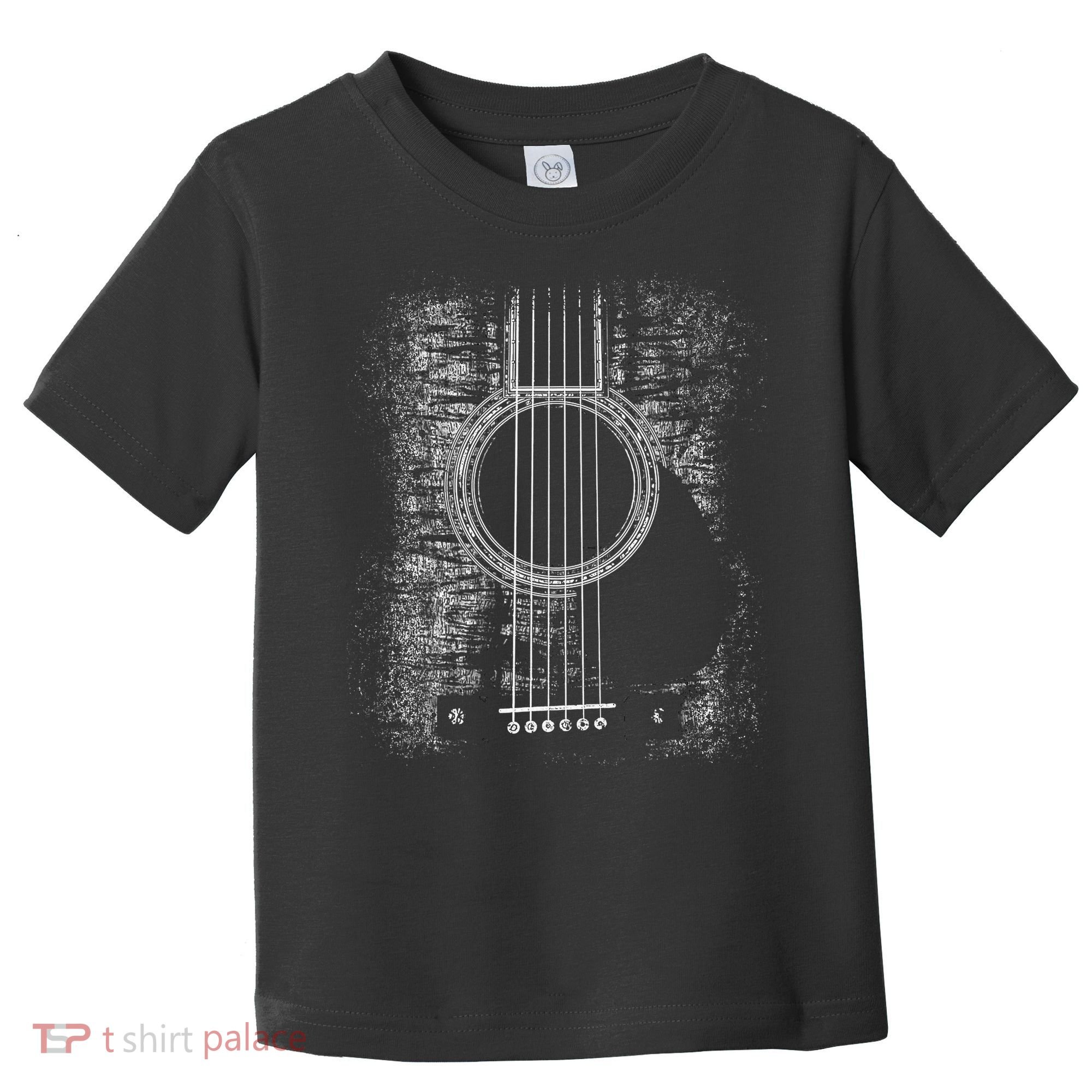 Acoustic Guitar Player Six String Classic Rock & Roll Toddler T-Shirt