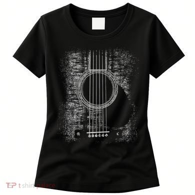 Acoustic Guitar Player Six String Classic Rock & Roll Women's T-Shirt
