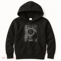Acoustic Guitar Player Six String Classic Rock & Roll Kids Hoodie thumb 0