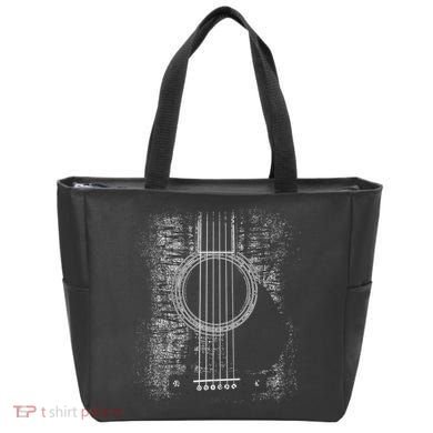 Acoustic Guitar Player Six String Classic Rock & Roll Tote Bag