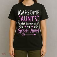 Aunts Get Promoted To Great Aunt Cute T-Shirt thumb 4