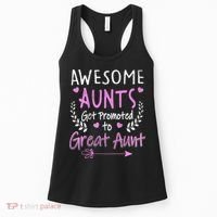 Aunts Get Promoted To Great Aunt Cute Women's Tank Top thumb 0