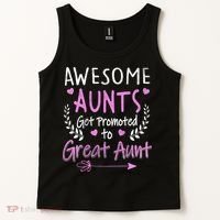 Aunts Get Promoted To Great Aunt Cute Tank Top thumb 2