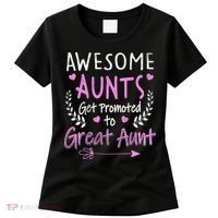 Aunts Get Promoted To Great Aunt Cute Women's T-Shirt thumb 0