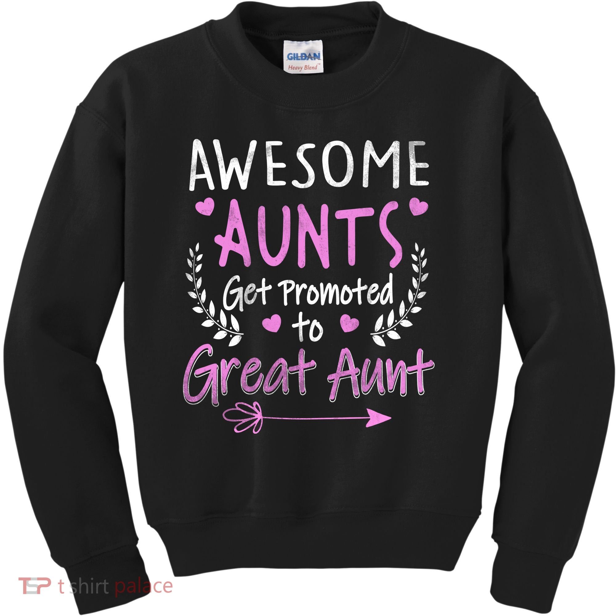 Aunts Get Promoted To Great Aunt Cute Kids Sweatshirt