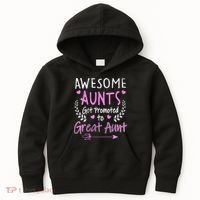 Aunts Get Promoted To Great Aunt Cute Kids Hoodie thumb 0