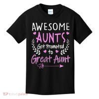 Aunts Get Promoted To Great Aunt Cute Kids T-Shirt thumb 0