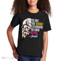 Ancient Greek Philosophy Quote The Only True Wisdom Socrates Kids T-Shirt thumb 2
