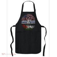 American Grown Palestinian Roots Palestine Flag Apron thumb 0