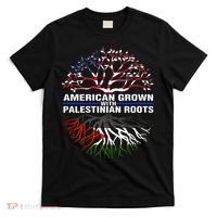 American Grown Palestinian Roots Palestine Flag T-Shirt thumb 0