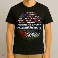 American Grown Palestinian Roots Palestine Flag T-Shirt thumb 3