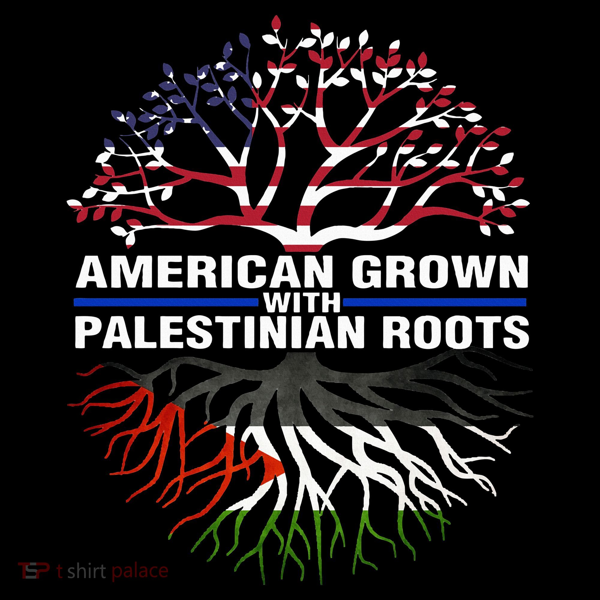 American Grown Palestinian Roots Palestine Flag Women's Hoodie