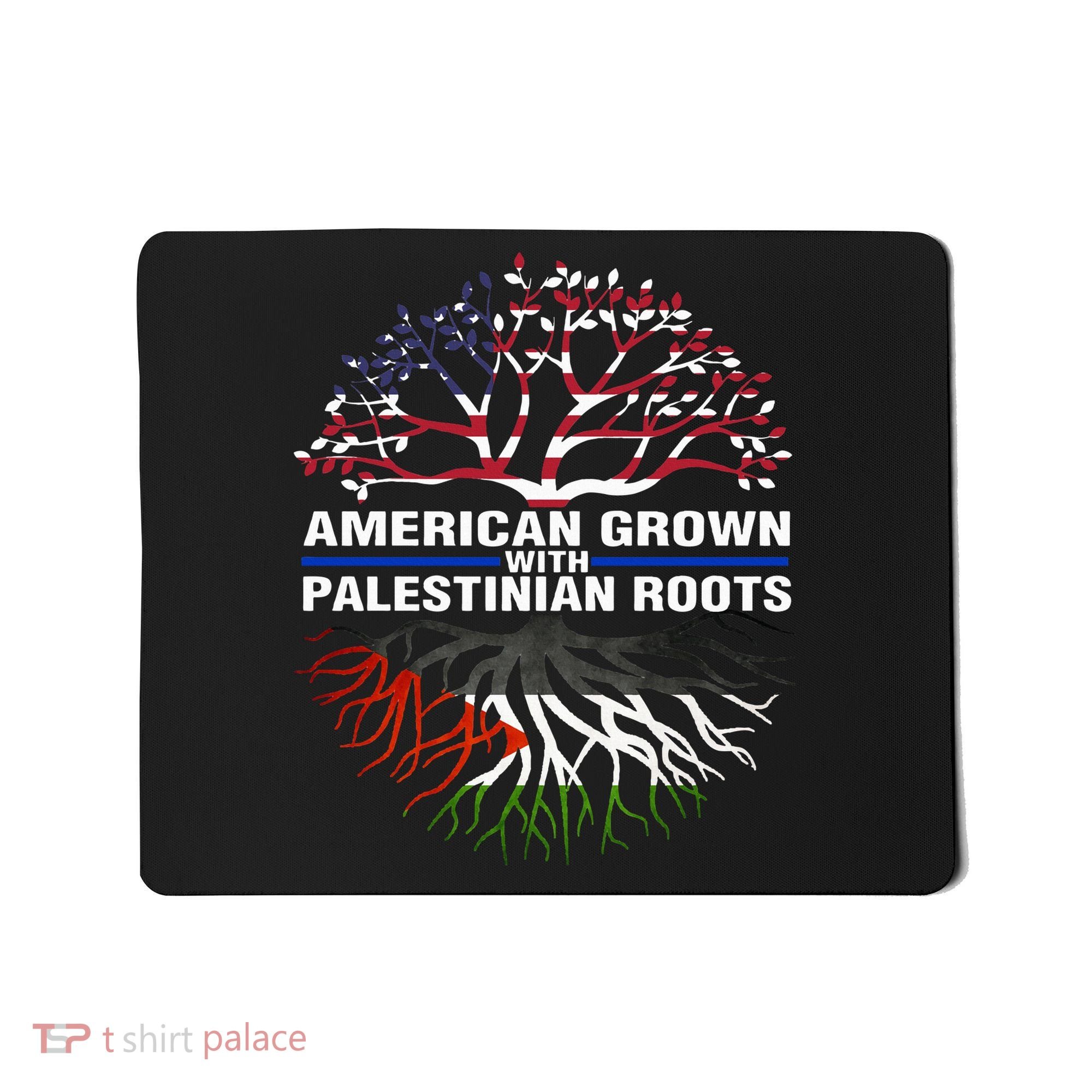 American Grown Palestinian Roots Palestine Flag Mousepad