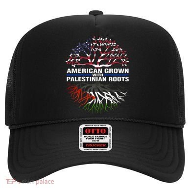 American Grown Palestinian Roots Palestine Flag Hat