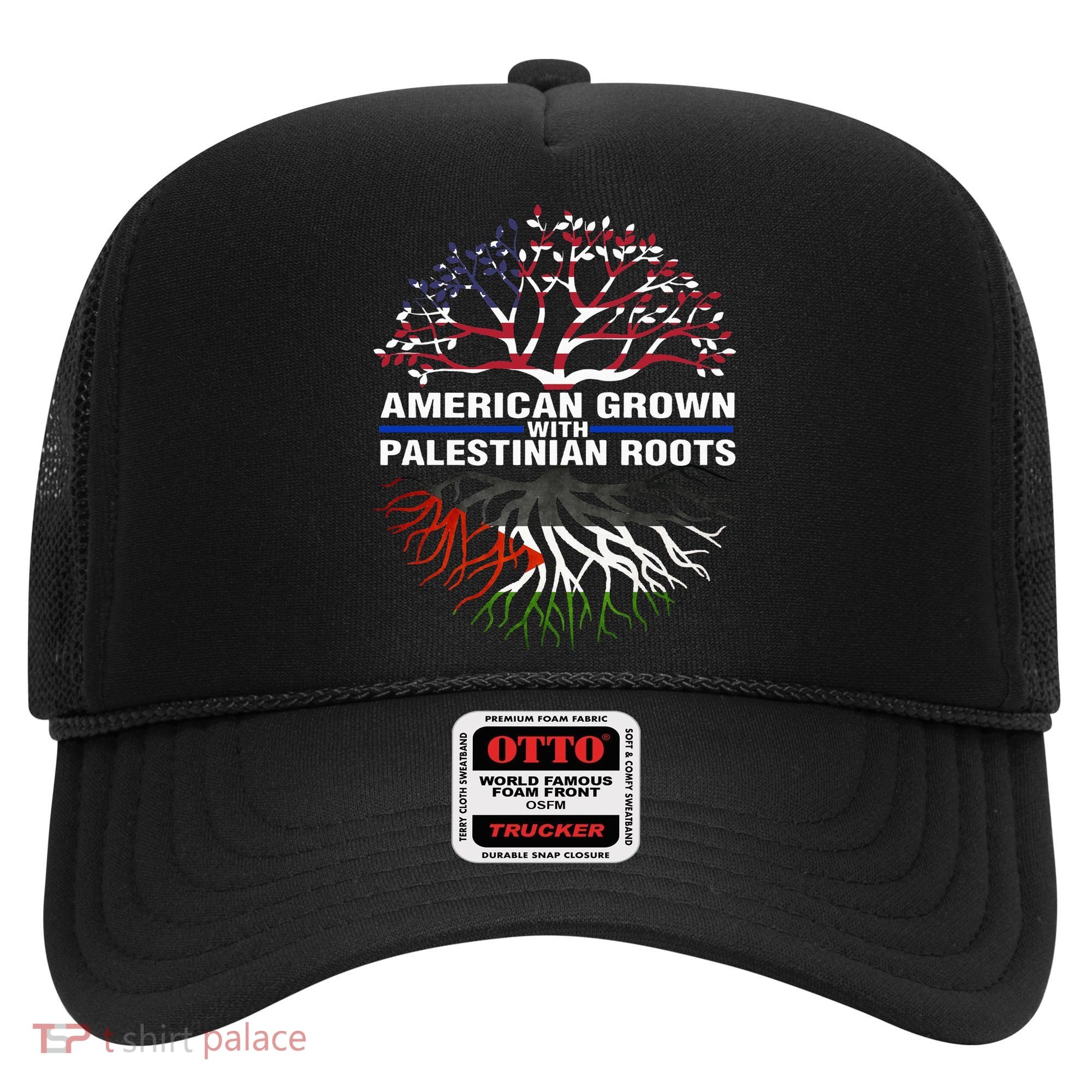 American Grown Palestinian Roots Palestine Flag Hat