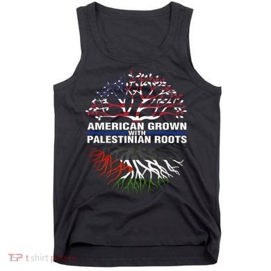 American Grown Palestinian Roots Palestine Flag Tank Top